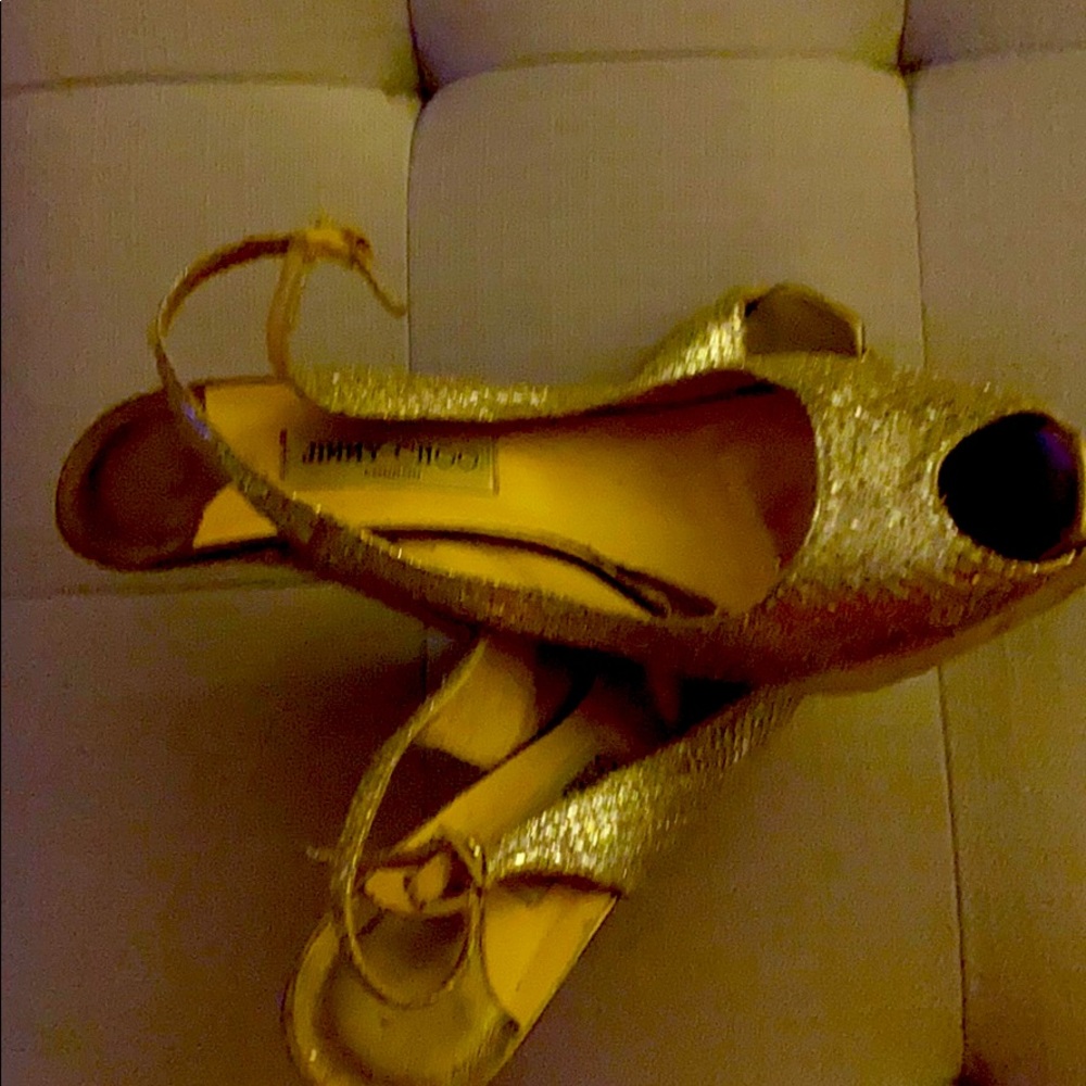 Jimmy Choo Gold Heels